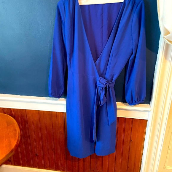 J Crew Crepe Wrap Dress Crew Wrap Dress In 365 Crepe Black Size